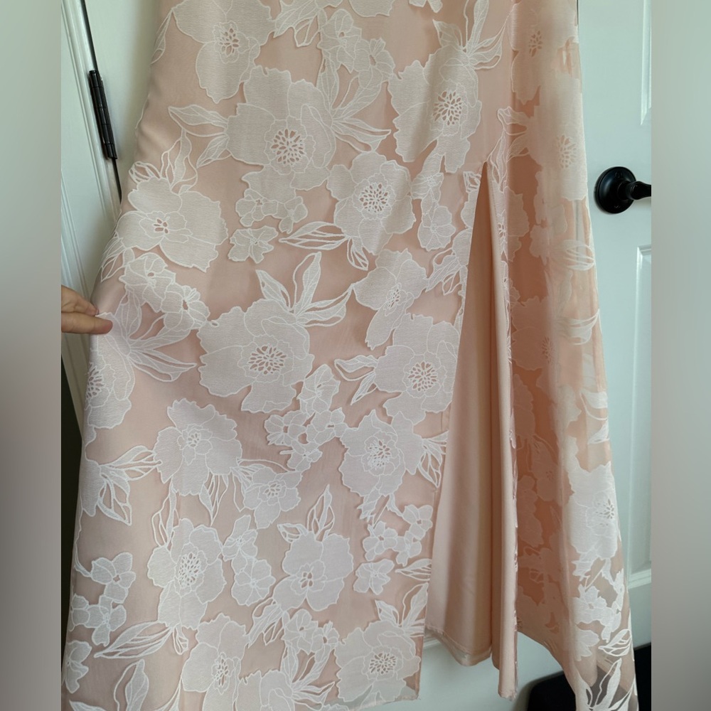 Lulu's Blush Floral Lace Dress - Picture 5 of 7